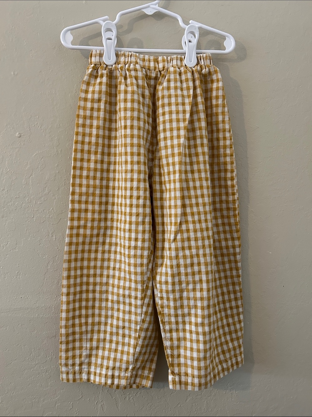 Gingham Pull-On Pants